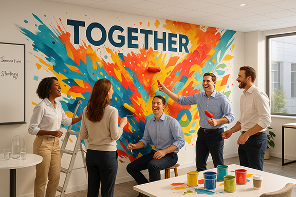 Corporate Team-Building Art